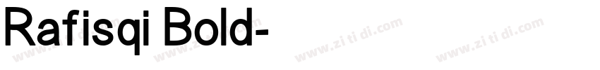 Rafisqi Bold字体转换